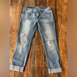 Rock&Roll boyfriend embroidered jeans sz 28